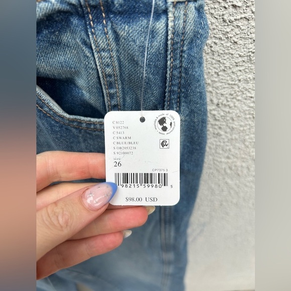 Free People x We The Free Aster Straight Leg in Swarm New with Tags! - Picture 4 of 6